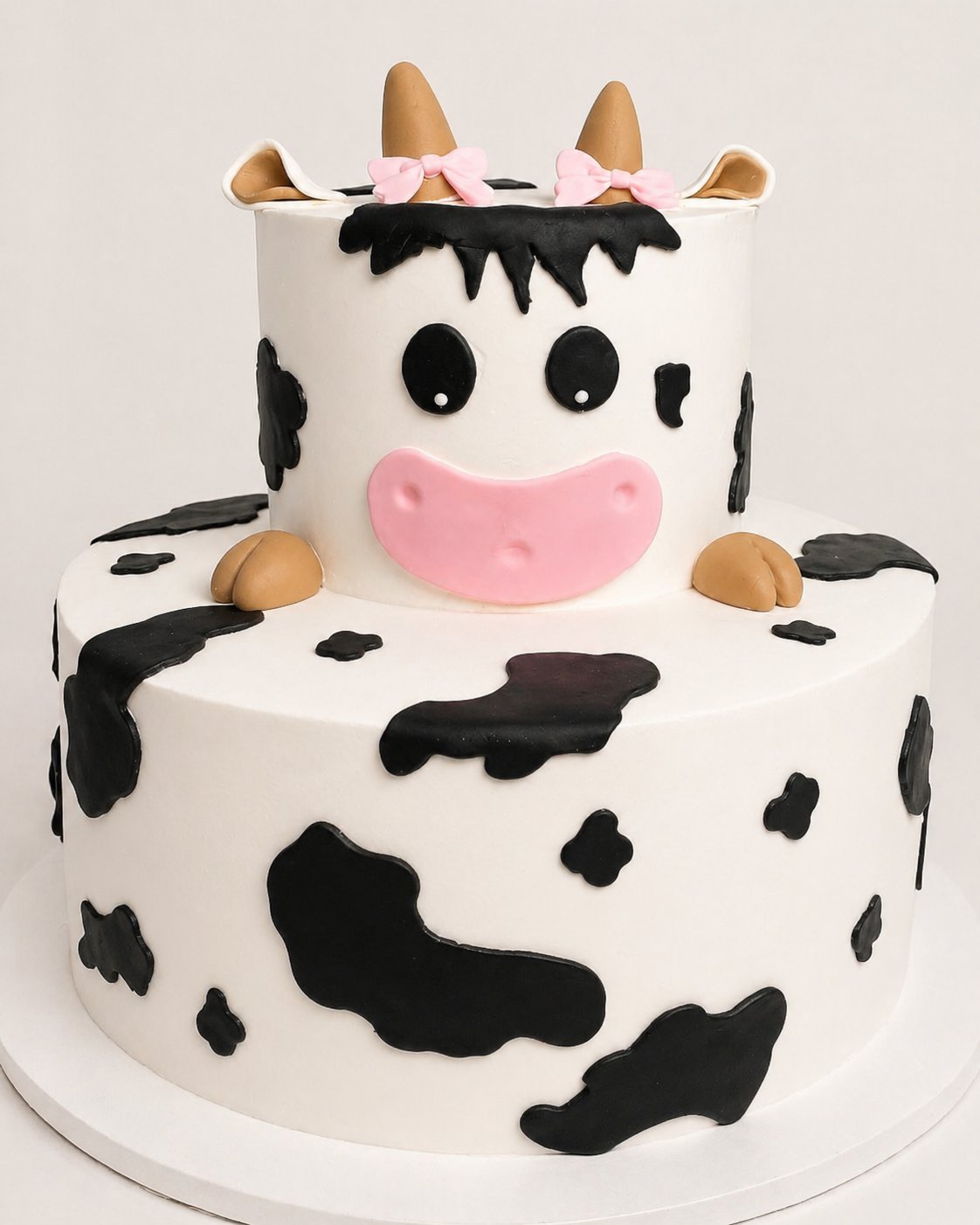 Pastel de cumpleaños con vaquita