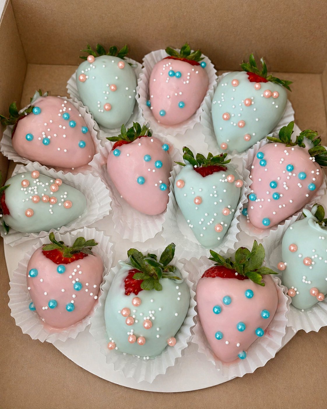 Fresas con chocolate y postres